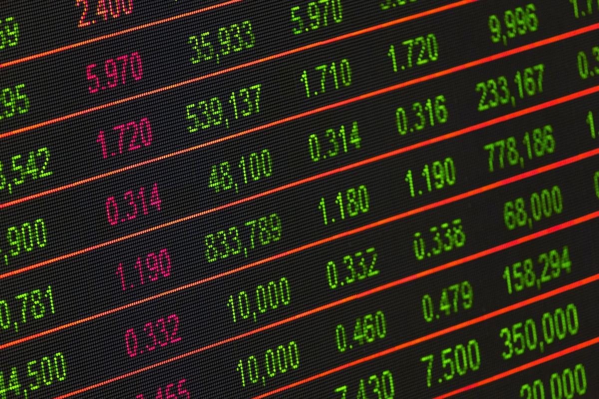 Stock market ticker board
